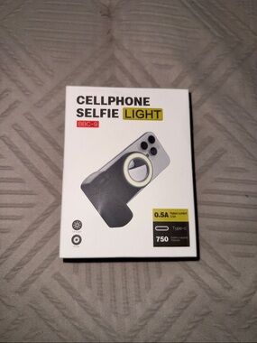 Black Cellphone Selfie Light Ring - BBC-9 Portable LED